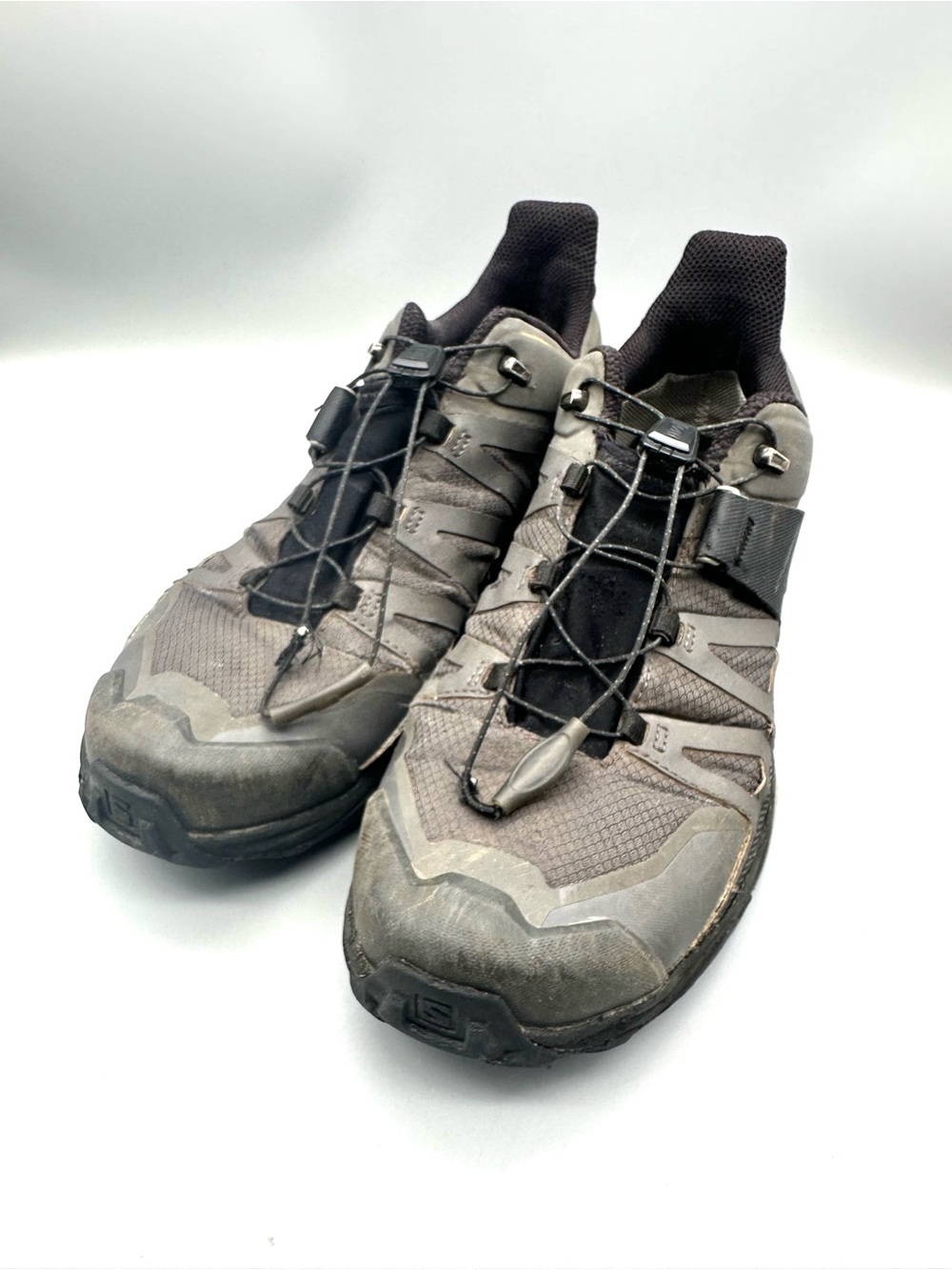Salomon X Ultra 4 GTX Mens Hiking Shoes Grey Black Gore-Tex 412870 Size 10